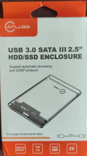 Case USB 3.0 Sata III 2.5 HDD/SSD Enclosure
