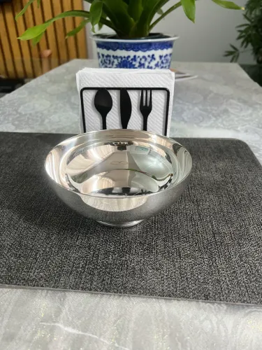 Bowl com banho de prata da prestigiada marca de luxo brasileira St. James.