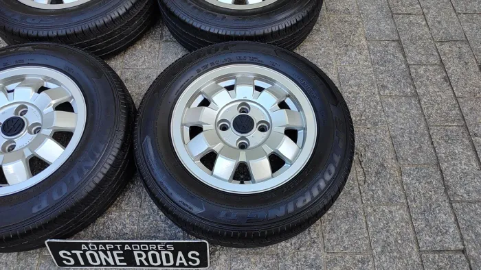 Rodas Vw Gol GL (tijolinho)aro 13" 4x100 com pneus 