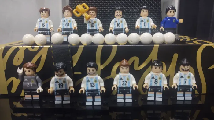 Lego Seleção Argentina de futebol Campeã da Copa 2022