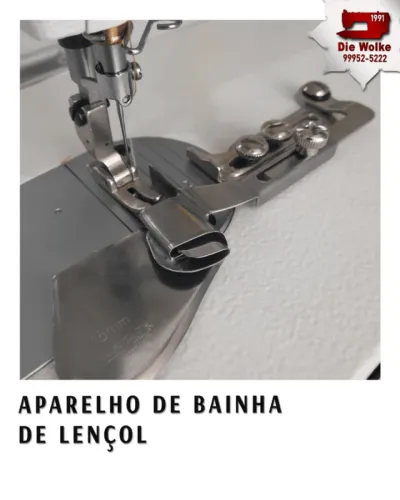 Aparelho de Bainha ou Barra na Máquina de Costura Reta