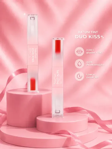 Batom DUO KISS Ruby Rose