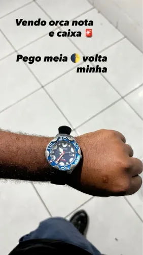 Vendo relógio orca citizen com caixa e nota 