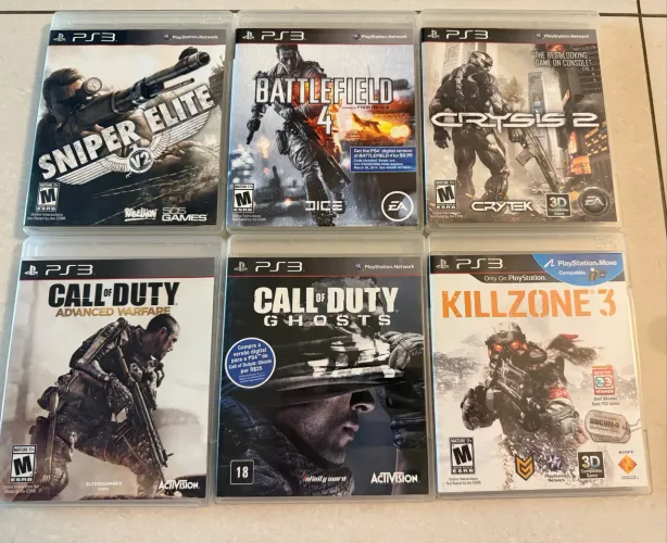 Kit Jogos de tiro/guerra PS3