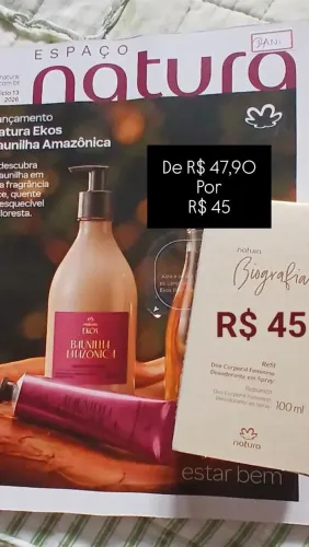 Produtos Natura a pronta entrega em promoção