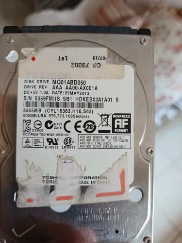 HD 500GB Notebook 