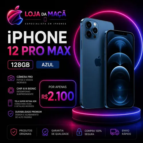 iPhone 12 PRO Max ROXO - Novinho