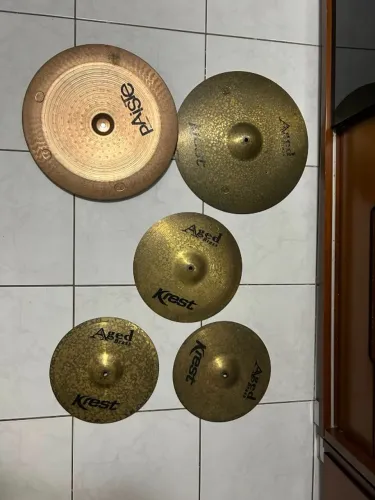 Kit Prato de bateria - Krest Aged Brass/China Paiste