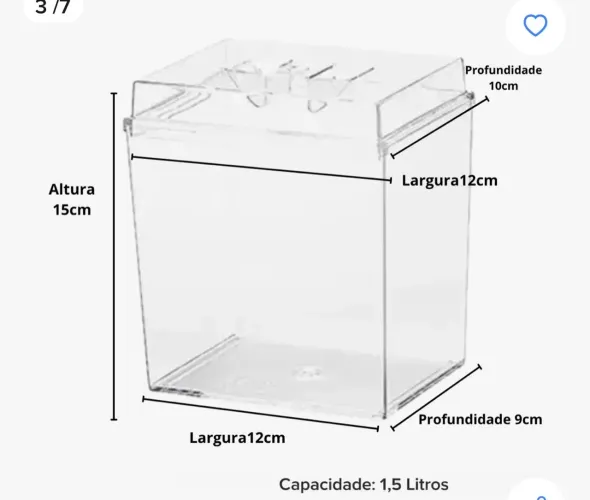 Pote para produtos naturais 