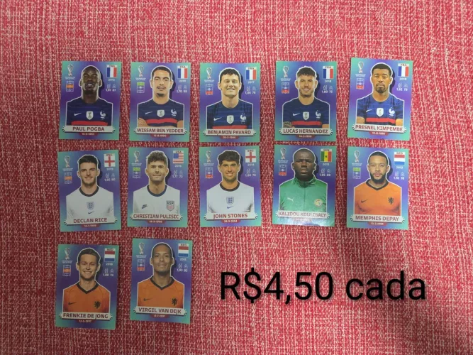 Figurinhas avulsas copa 2022