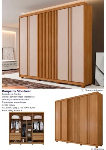 Guarda Roupa Casal 6 portas - Promoção