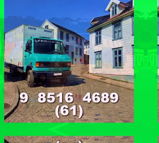 Frete para sua mudança em Águas Claras! Transporte rápido e seguro!