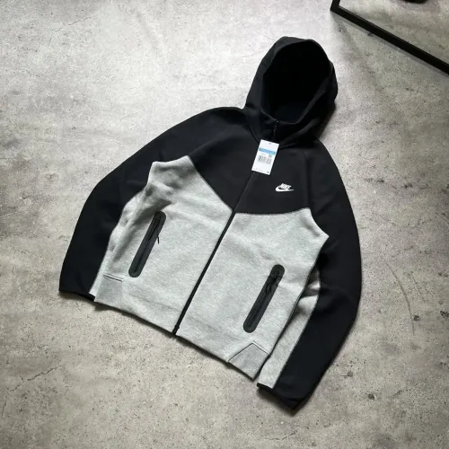 blusa moletom nike sportswear tech fleece jaqueta blusa casaco agasalho jaco cinza preto
