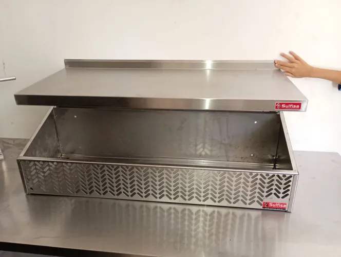 Fruteira prateleira de aço inox