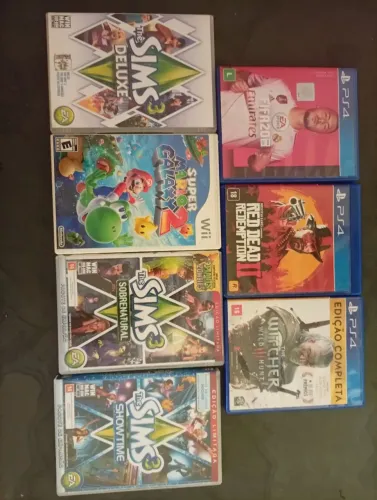 Jogos de ps4, Nintendo Wii e jogos de pc
