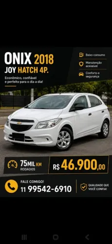 Chevrolet Onix JOY Hatch 1.0 8V Flex Mec. 4P 2018