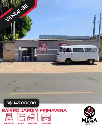 CASA BARATA NO JARDIM PRIMAVERA - R$ 145.000,00