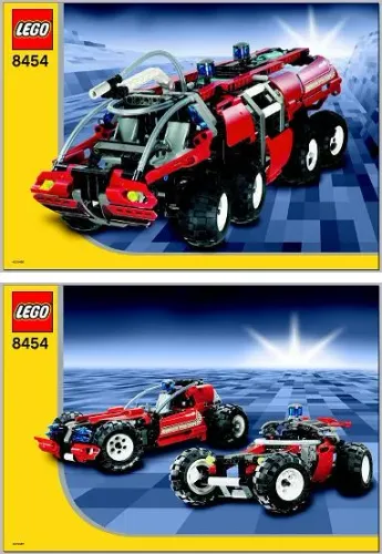 Lego Technic 8454 Airport Rescue Truck - 2003 (Usado)