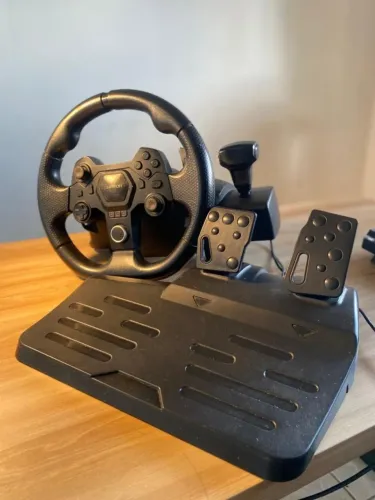 Volante Gamer Warrior Artaxes com Pedal - Funcionando tudo 