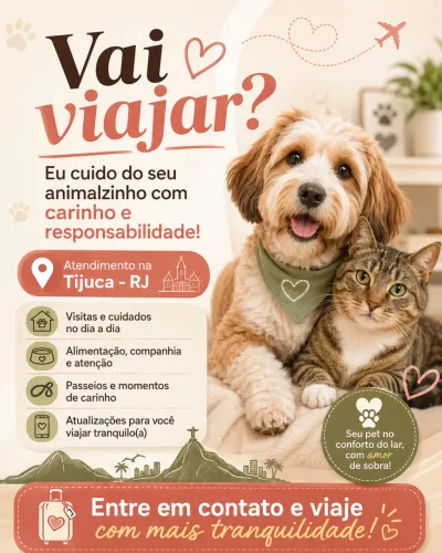 Cuido do seu Pet com amor e carinho! 