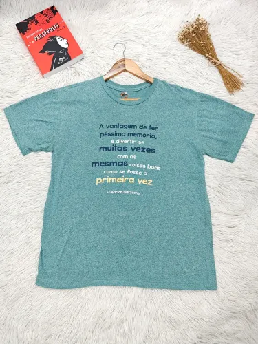 Camiseta Mescla Verde Duli Delft<br>Tamanho G