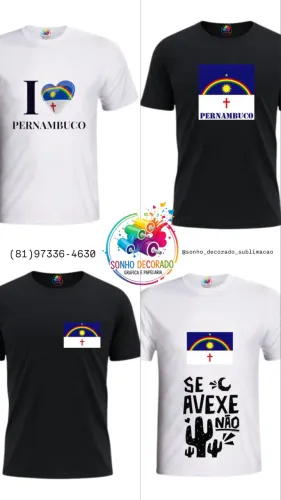 Camisa de Pernambuco - Vários modelos disponíveis!
