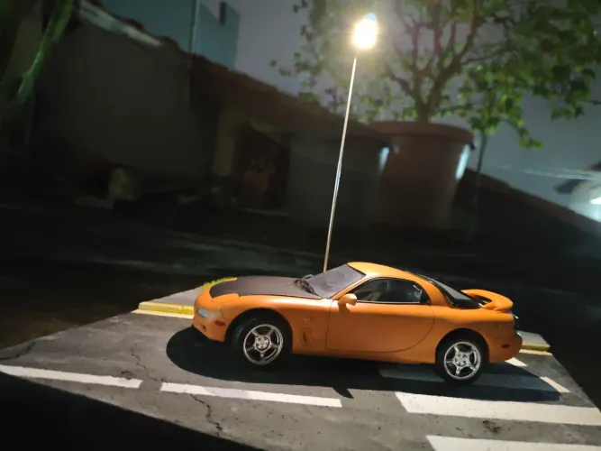 Diorama kit tamiya Mazda RX7. Escala 1/24