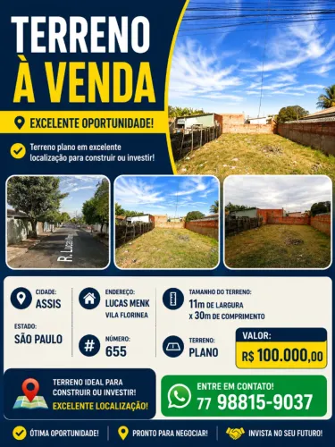 Terreno com excelente localização