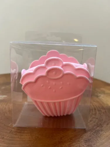 Pegador térmico de silicone em formato de cupcake