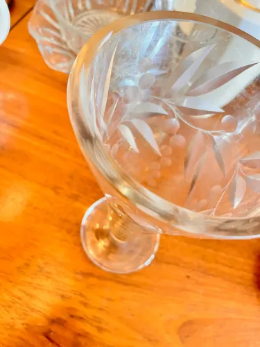 Vaso grande em cristal pesado