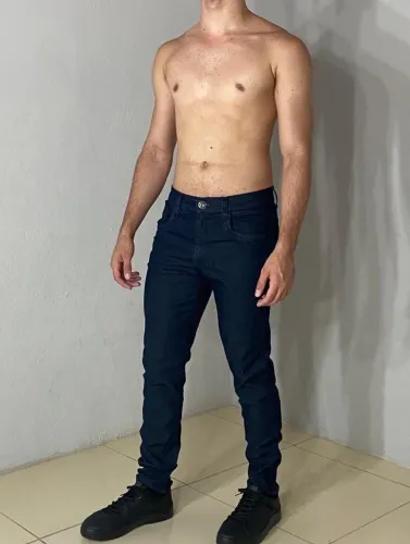 Calça jeans masculina de laycra por 70 reais unidade zap *36