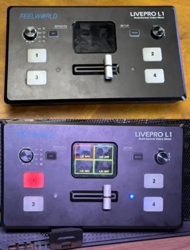 omutador de mixagem de vídeo Feelworld Livepro L1 V1
