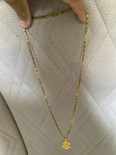 Corrente banhada a ouro primeira linha