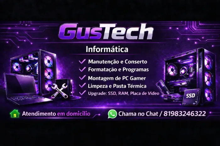 Conserto e reparo de computadores e notebooks 