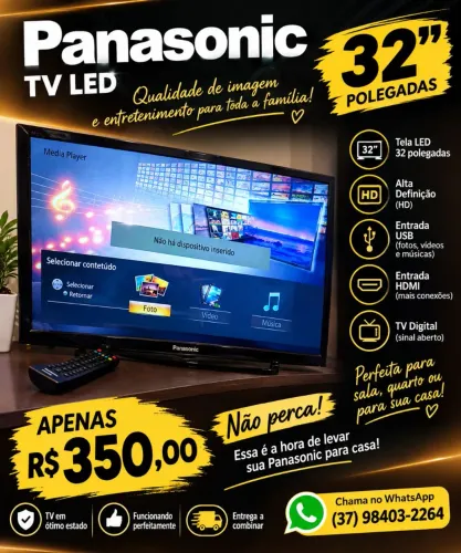 Tv Panasonic 32 polegadas