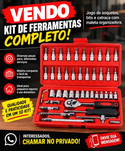 Vende-se kit de ferramentas completo