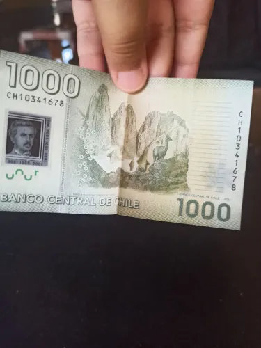 Mil pesos do Chile para colecionador
