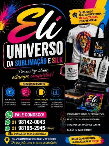 Estampa/sublimação/tela para silk