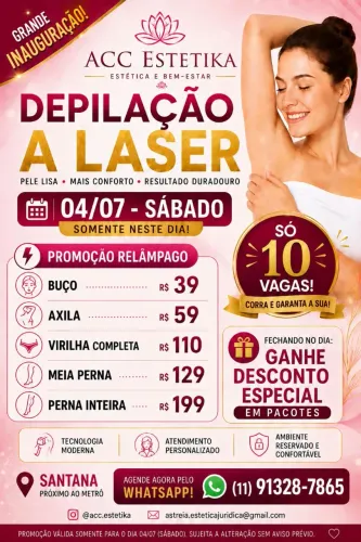 DEPILAÇÃO A LASER