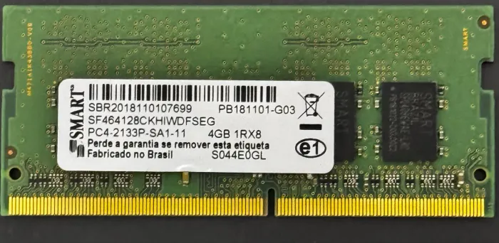 Memória ram 4gb Smart