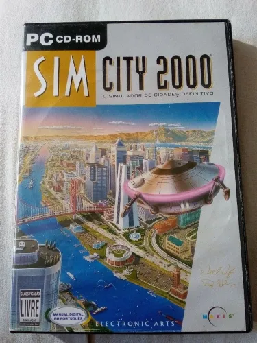 Pc Cd Rom Sim City 2000 Jogo para Pc nacional e original 