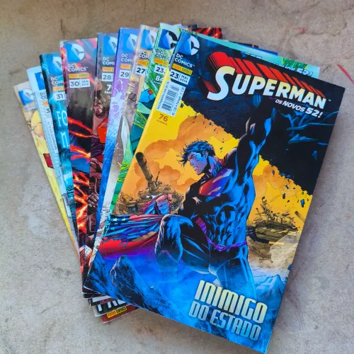 Lote HQs Superman Os Novos 52 - 9 Unidades