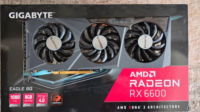Placa de Vídeo RX 6600 Gigabyte Eagle 8gb 