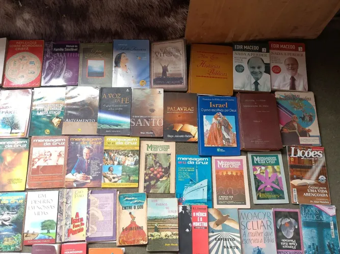 Vários livros e revistas