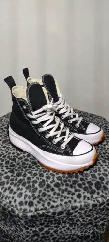 Converse All Star Run Star Hike Cano Alto Preto