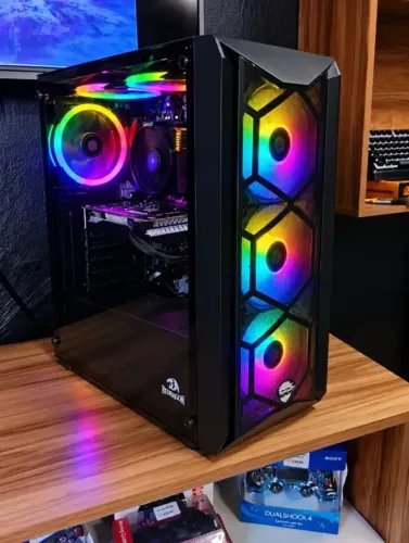 Pc Game Ryzen 5 5600 32GB Nvme 512GB RX 9060 Garantia e Nota