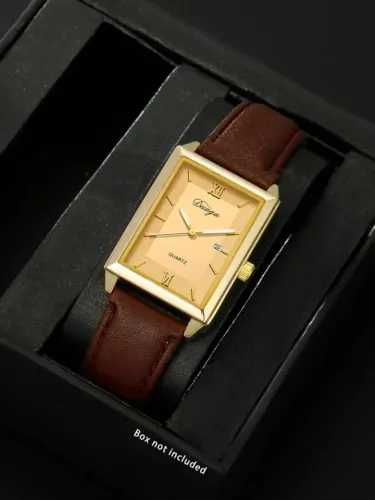 RELÓGIO MASCULINO PULSEIRA DE COURO MINIMALISTA DE LUXO
