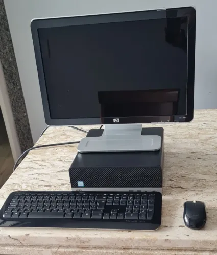 Computador Completo HP Core i5 8ªG + Monitor HP + Kit Sem Fio Microsoft (Pronto p/ uso)