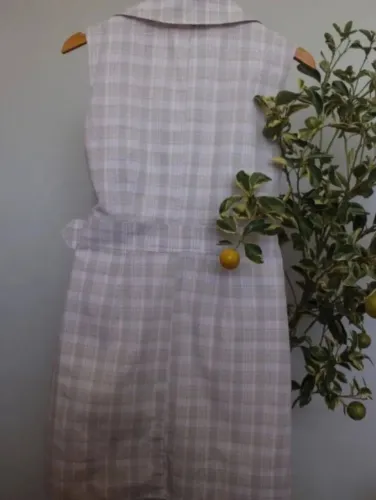 Vestido Xadrez Windowpane ( xadrez vidraça) - "Sofisticata."