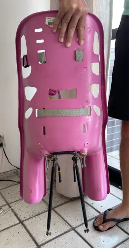 Cadeira para bicicleta com bagageiro 